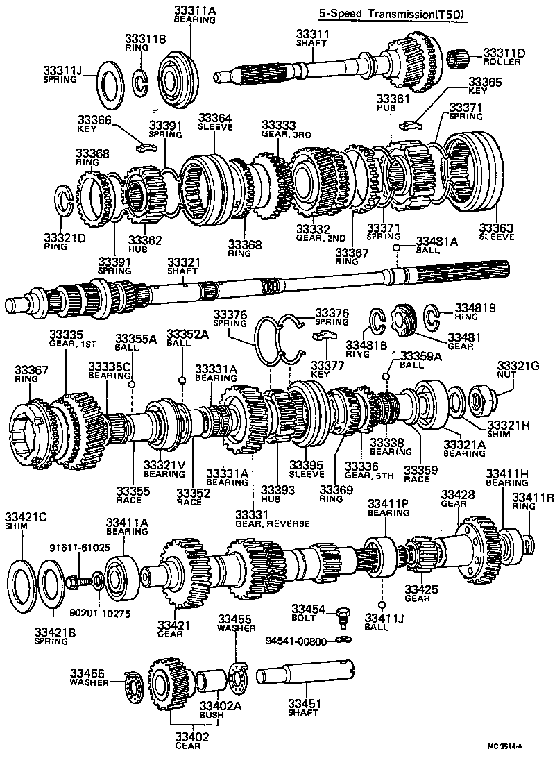  CARINA |  TRANSMISSION GEAR MTM