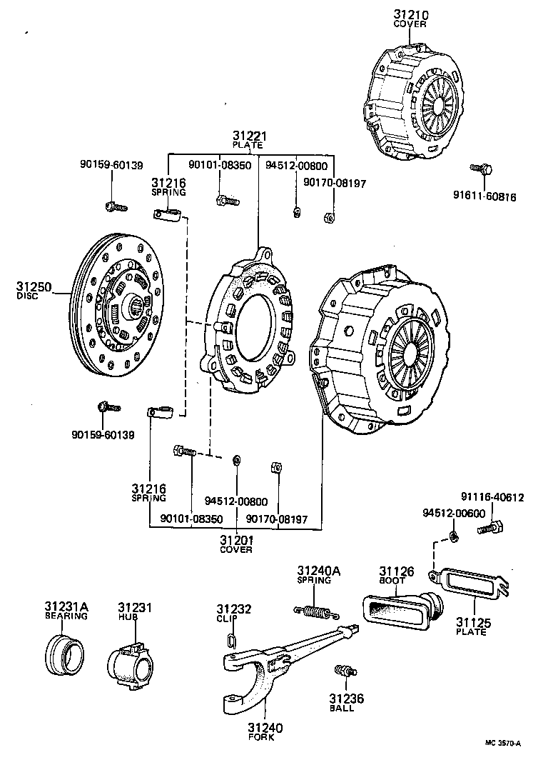  TOYOACE |  CLUTCH RELEASE FORK