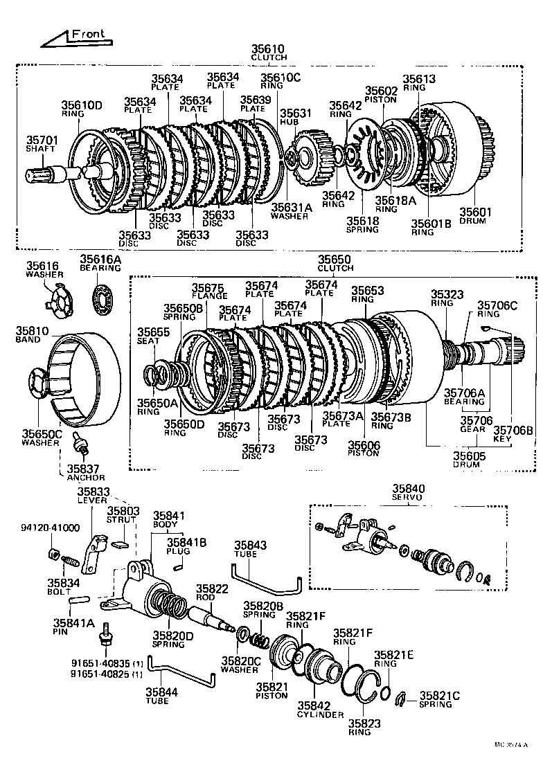  CROWN |  BRAKE BAND MULTIPLE DISC CLUTCH ATM