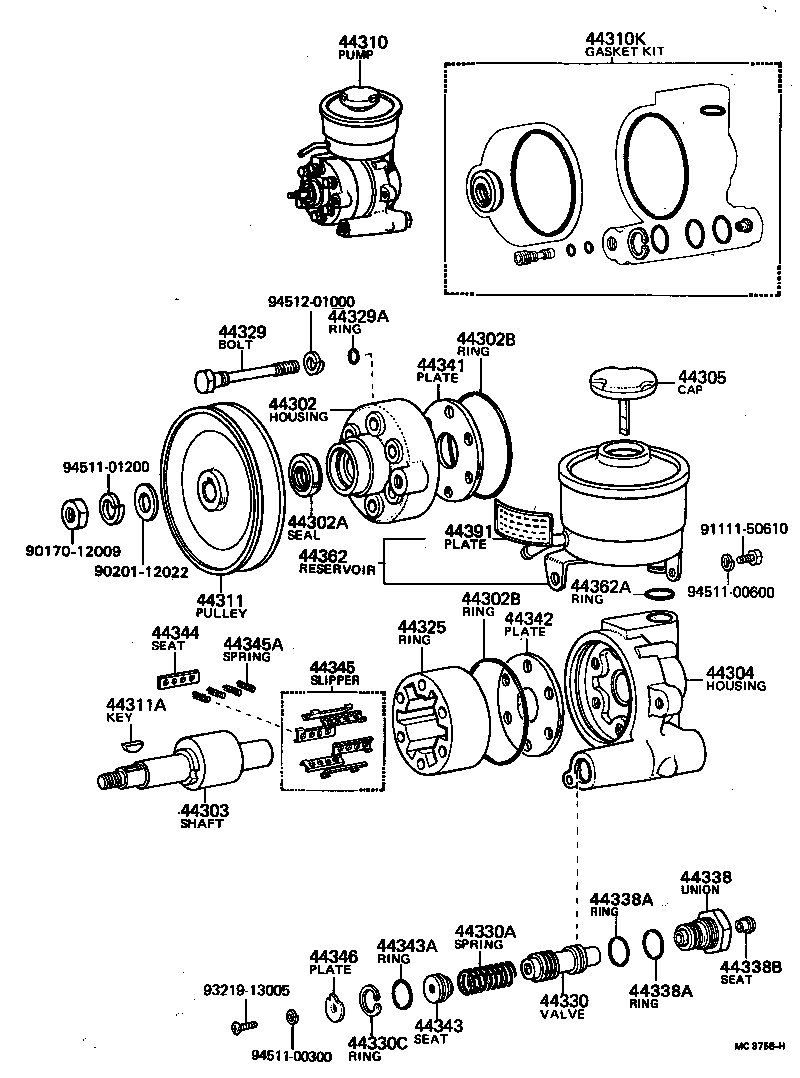  CRESSIDA |  VANE PUMP RESERVOIR POWER STEERING