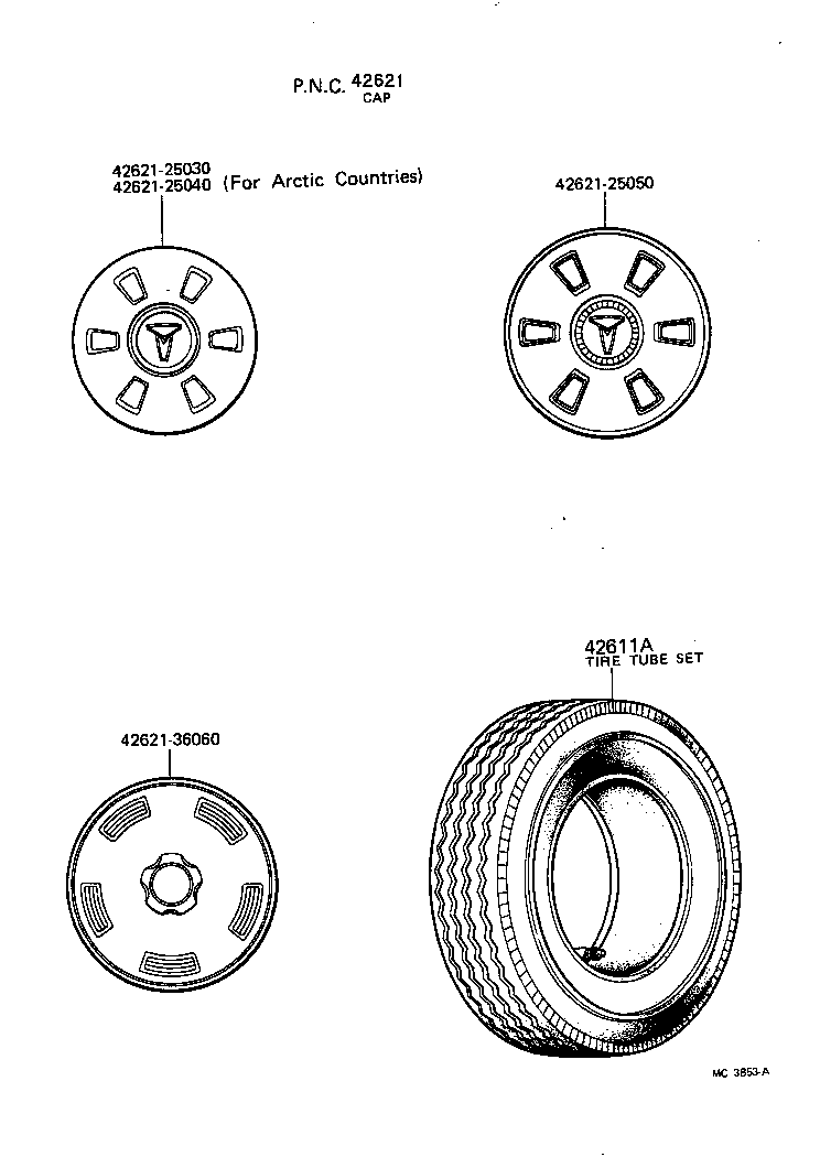  TOYOACE |  DISC WHEEL WHEEL CAP