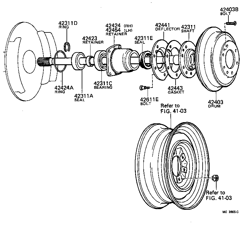  TOYOACE |  REAR AXLE SHAFT HUB