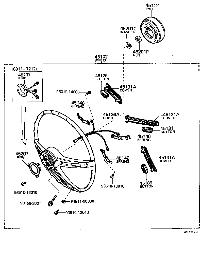  LAND CRUISER 40 45 55 |  STEERING WHEEL