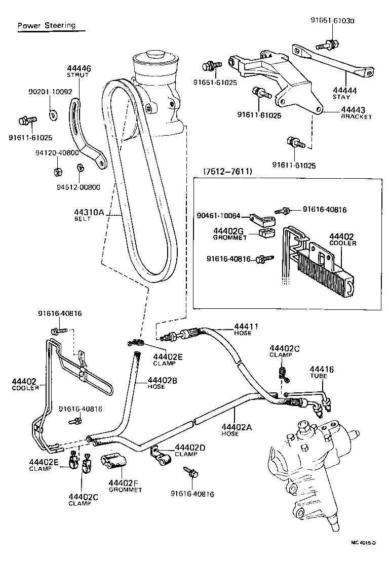  CROWN |  POWER STEERING TUBE