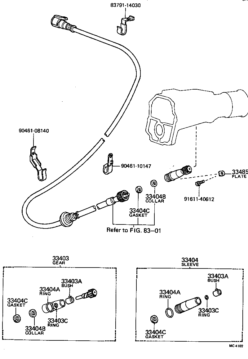  CARINA |  SPEEDOMETER DRIVEN GEAR MTM