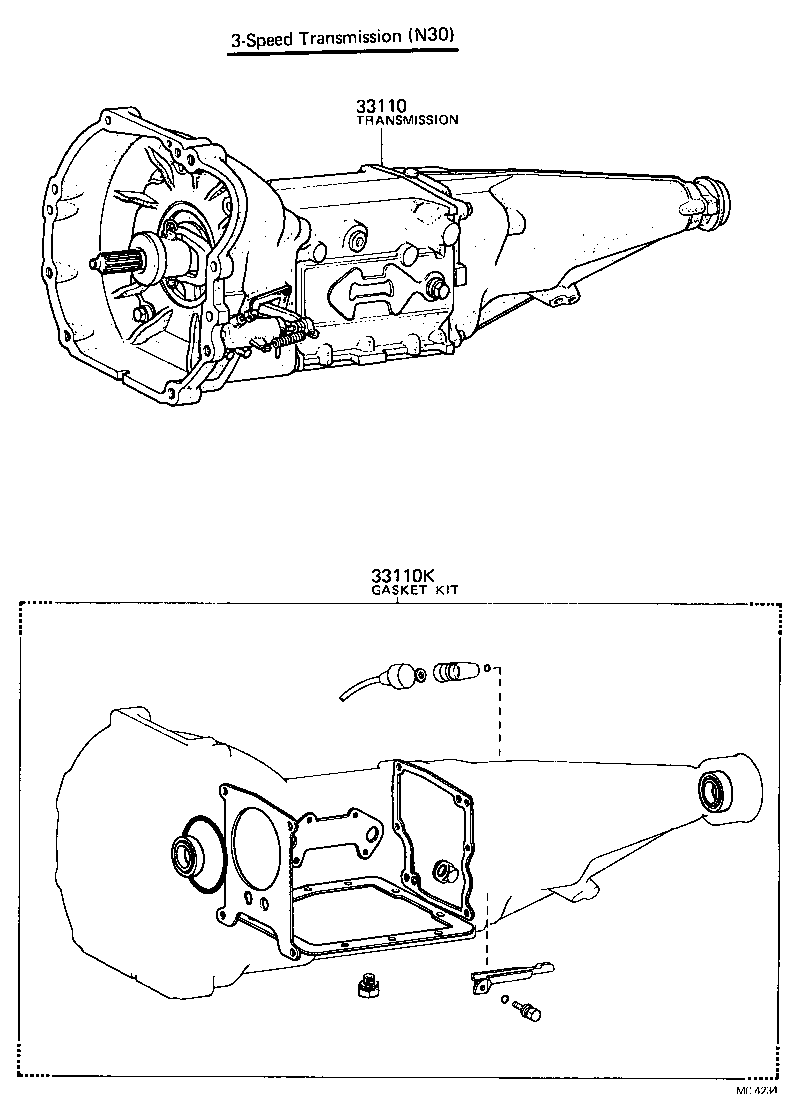  CROWN |  TRANSAXLE OR TRANSMISSION ASSY GASKET KIT MTM