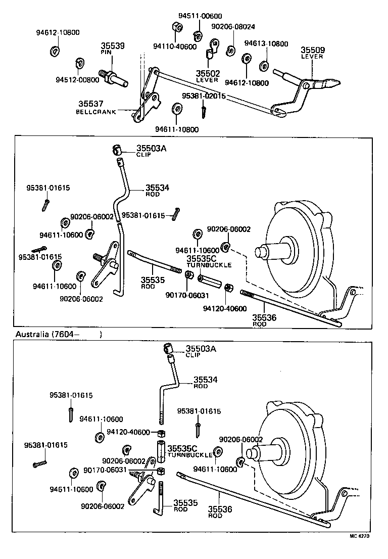  CROWN |  THROTTLE LINK VALVE LEVER ATM
