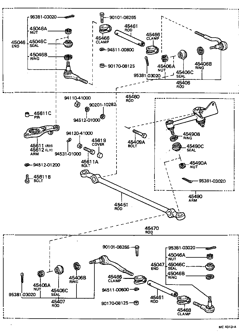  CARINA |  FRONT STEERING GEAR LINK