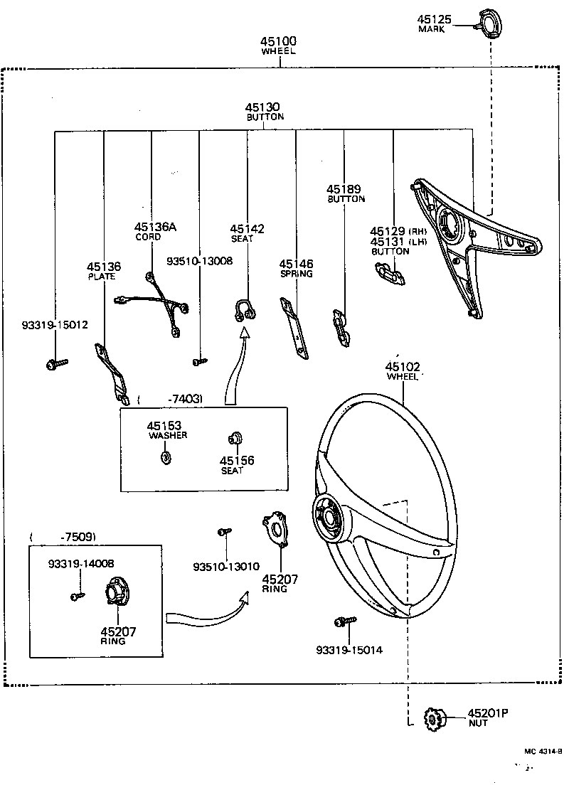  CARINA |  STEERING WHEEL