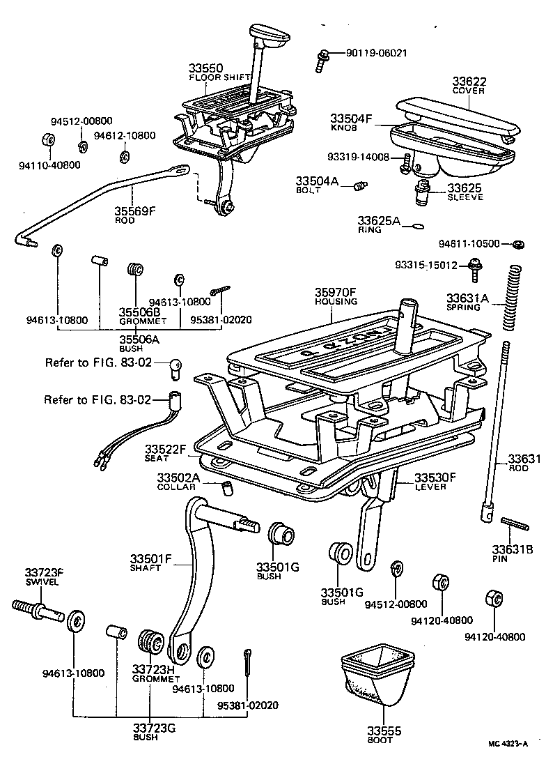  CARINA |  SHIFT LEVER RETAINER