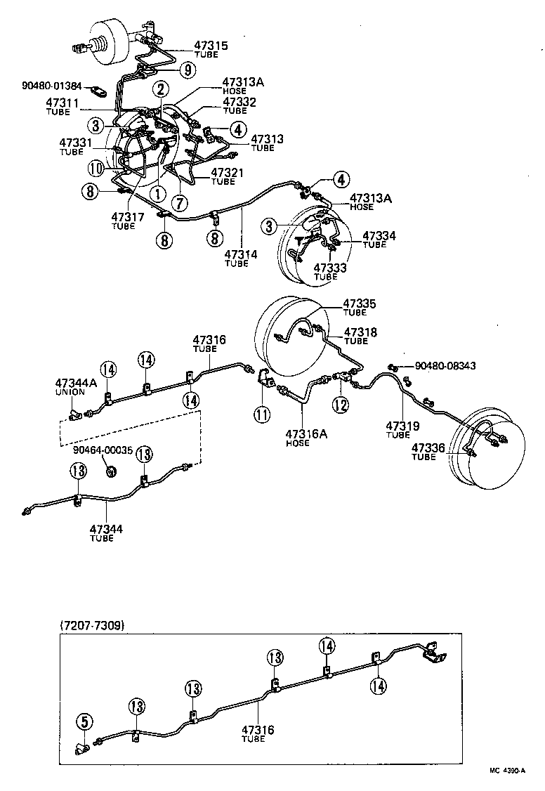  TOYOACE |  BRAKE TUBE CLAMP