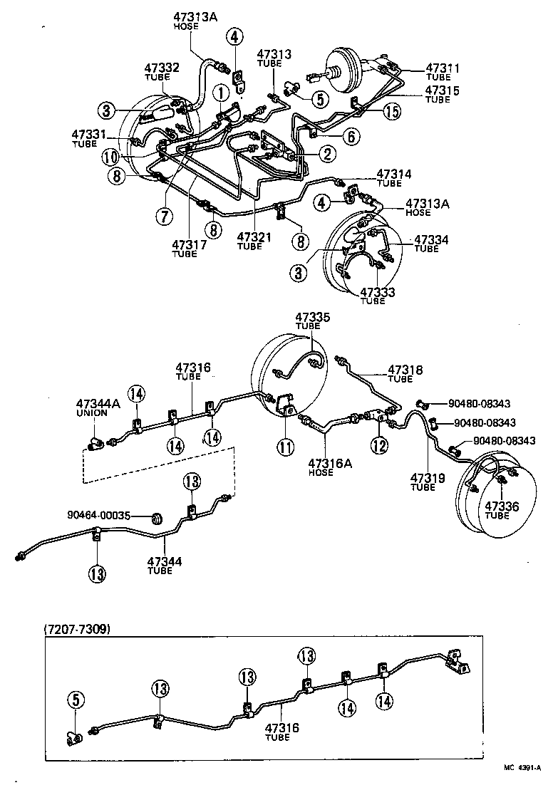  TOYOACE |  BRAKE TUBE CLAMP