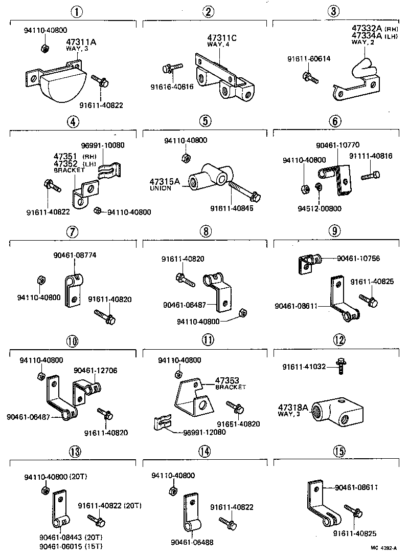  TOYOACE |  BRAKE TUBE CLAMP