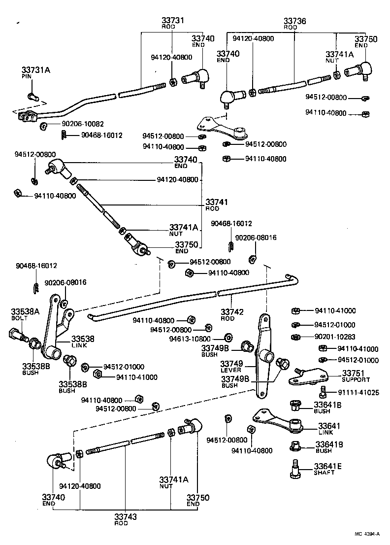  TOYOACE |  CONTROL SHAFT CROSSSHAFT