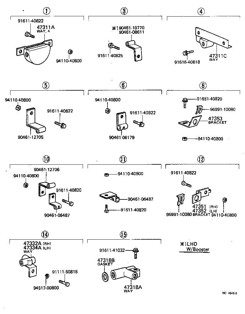  TOYOACE |  BRAKE TUBE CLAMP