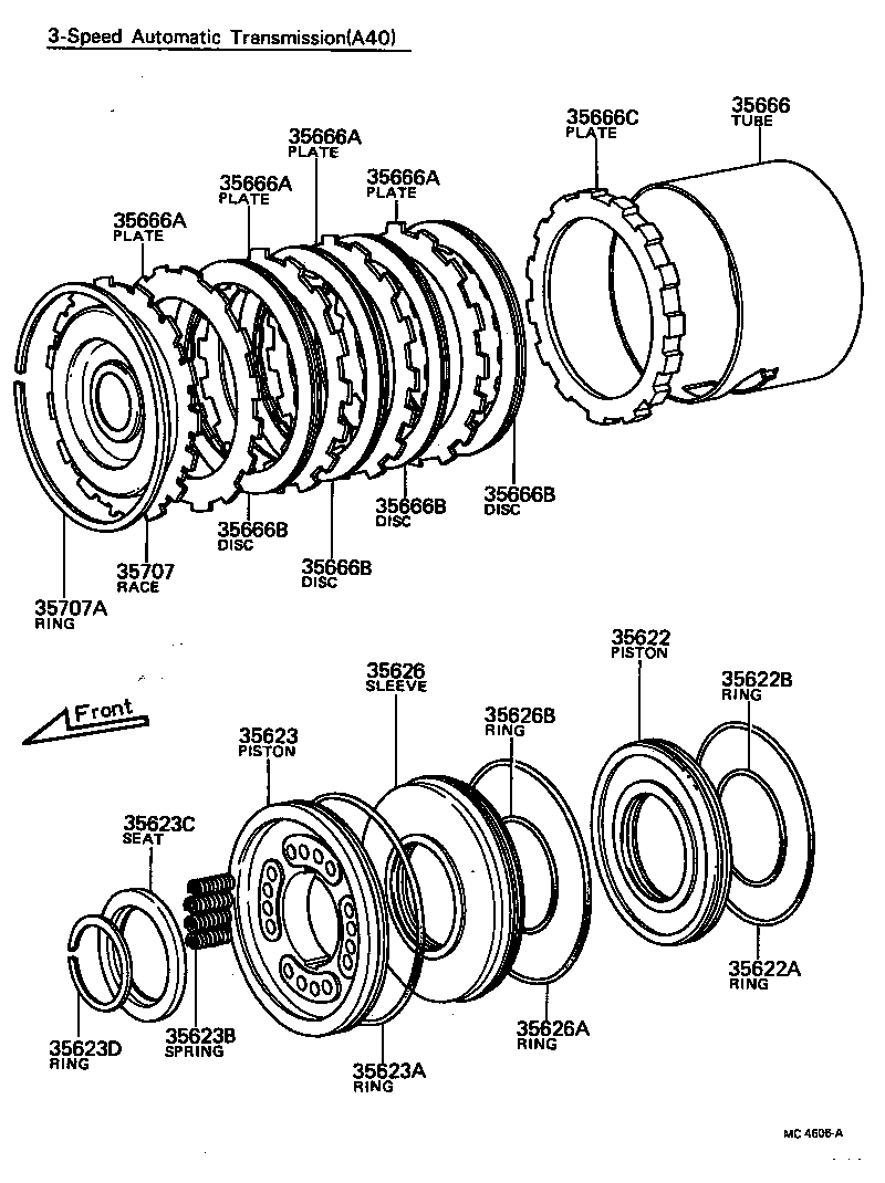  HILUX |  BRAKE NO 3 1ST REVERSE BRAKE ATM