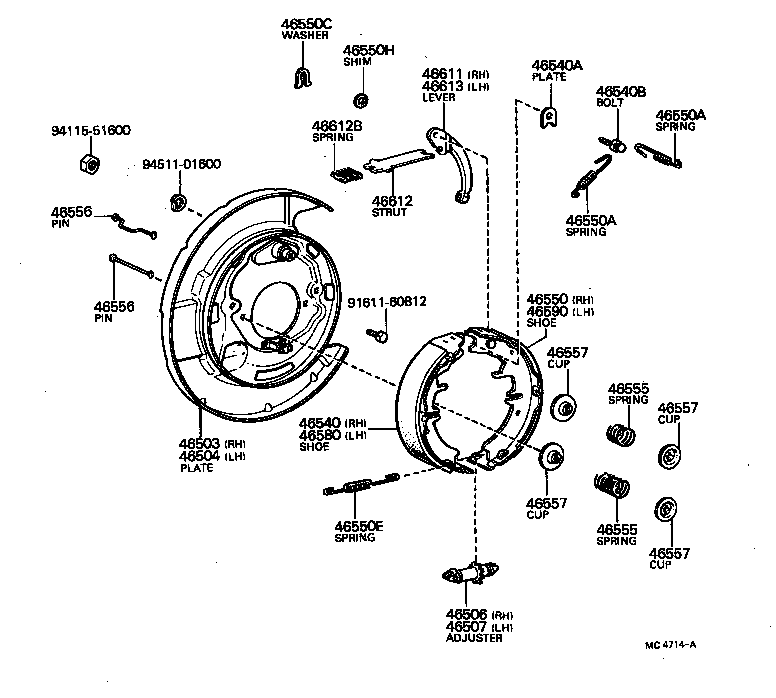  CRESSIDA |  PARKING BRAKE CABLE
