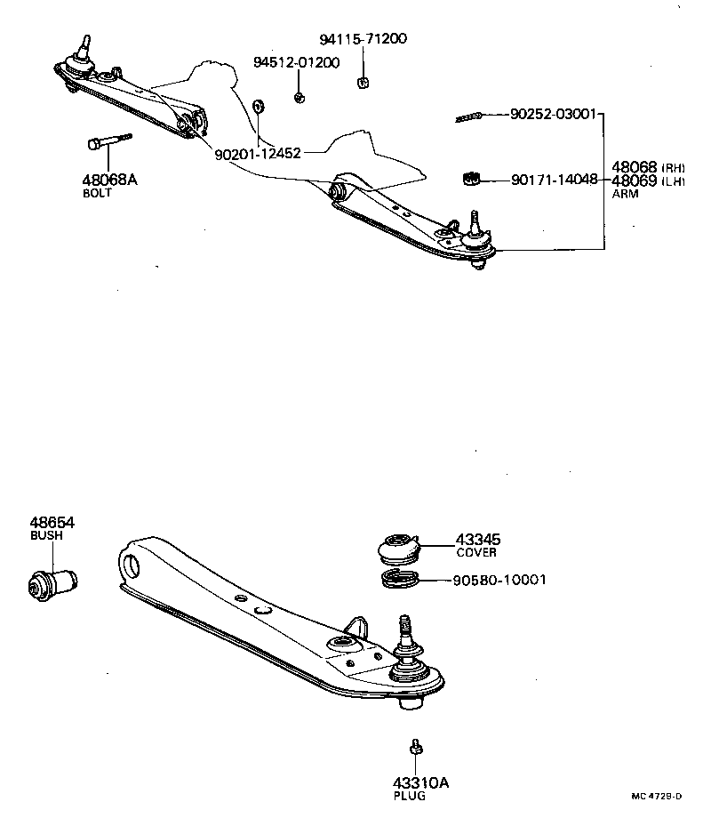  CRESSIDA |  FRONT AXLE ARM STEERING KNUCKLE