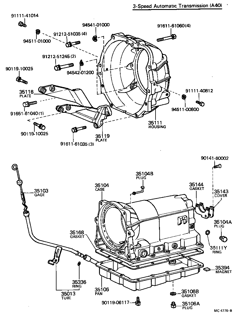  CRESSIDA |  TRANSMISSION CASE OIL PAN ATM