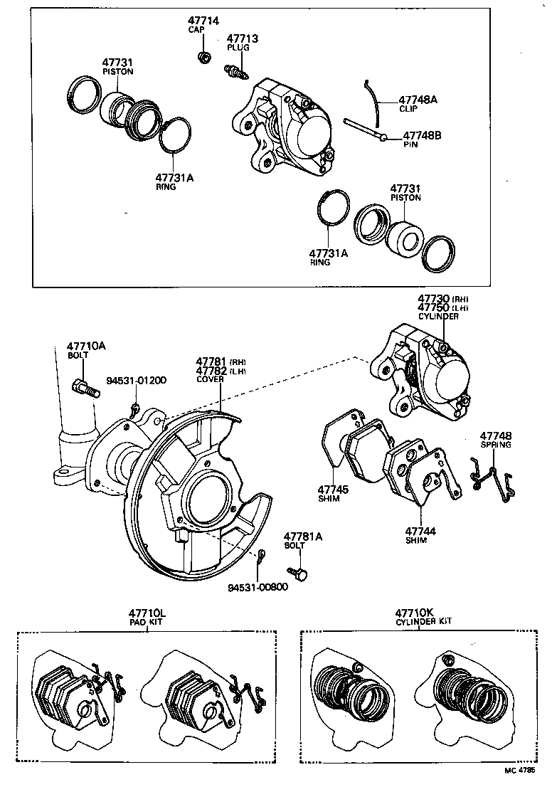  CRESSIDA |  FRONT DISC BRAKE CALIPER DUST COVER