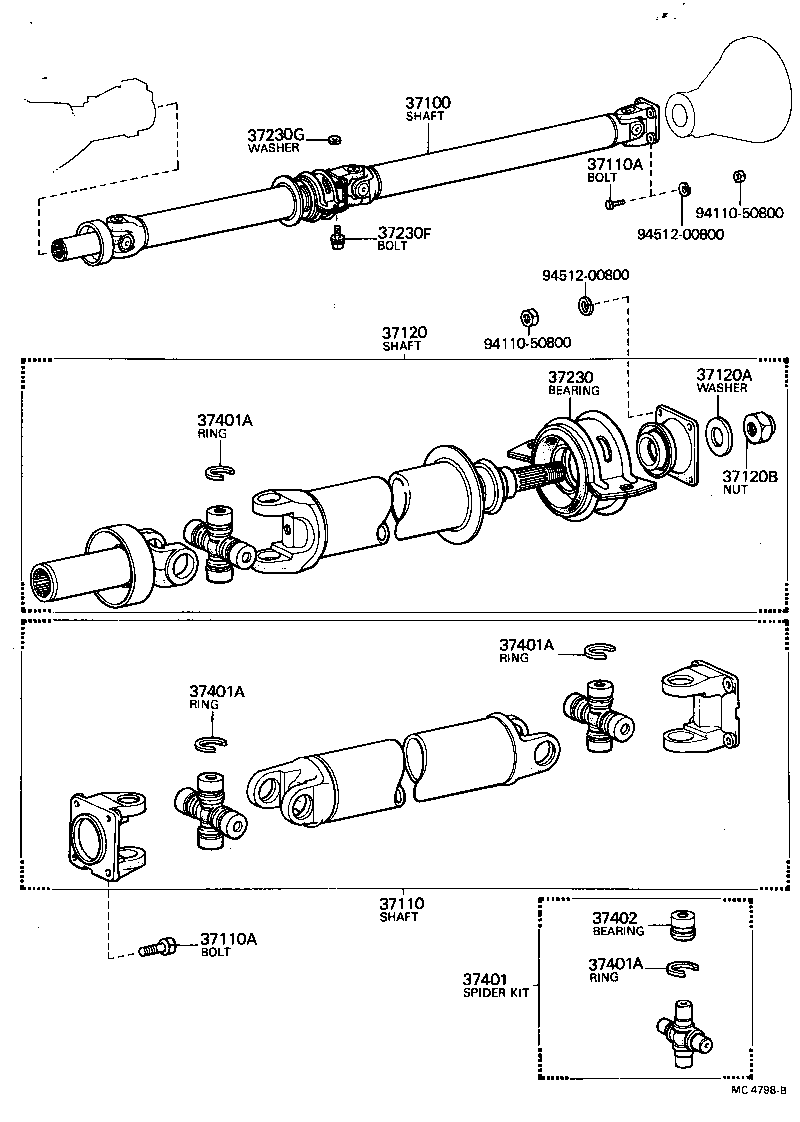  CRESSIDA |  PROPELLER SHAFT UNIVERSAL JOINT