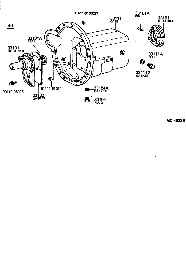  HIACE |  CLUTCH HOUSING TRANSMISSION CASE MTM