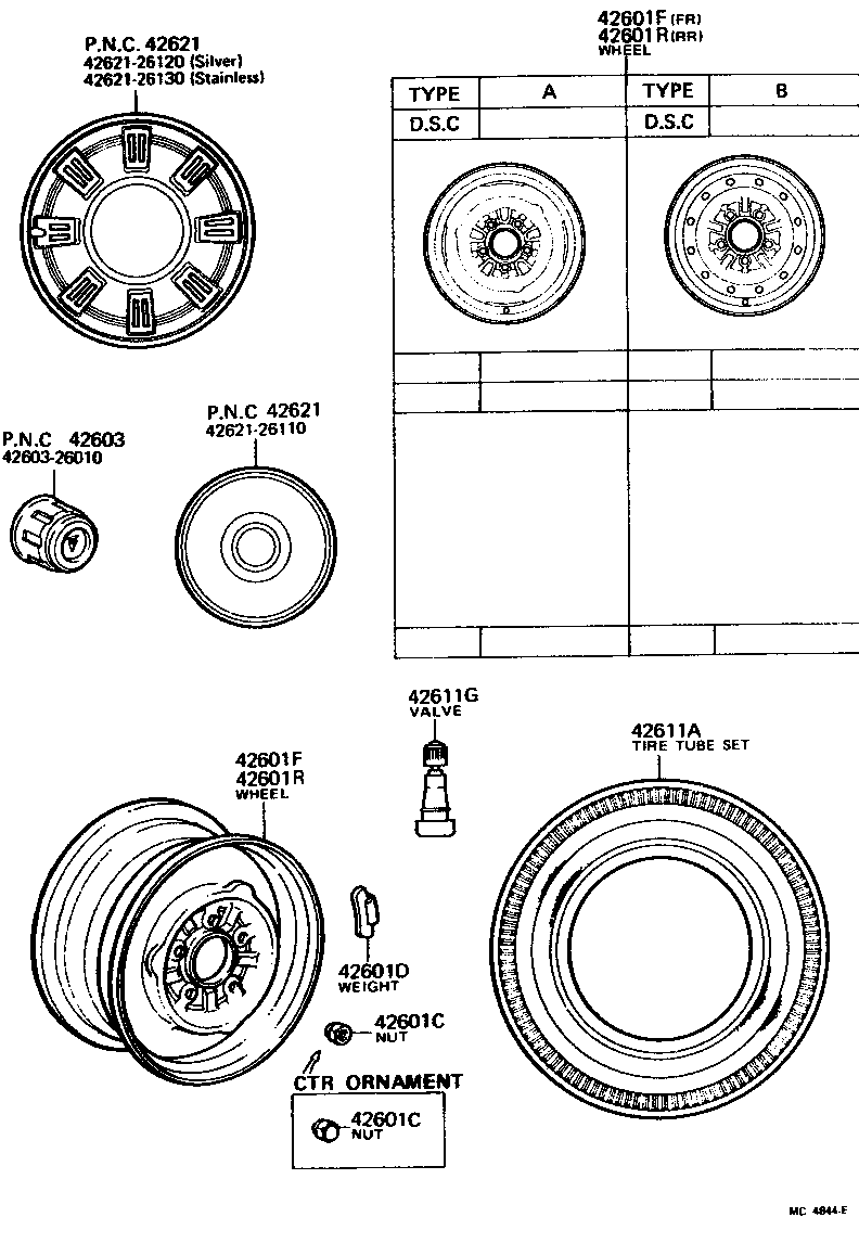  HIACE |  DISC WHEEL WHEEL CAP