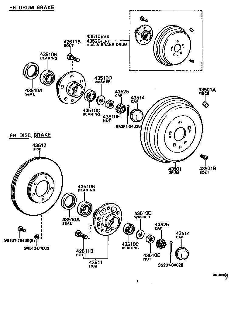  HIACE |  FRONT AXLE HUB