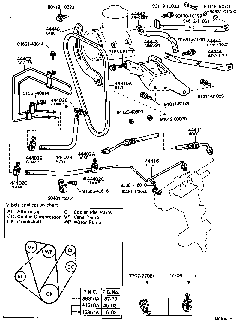  CRESSIDA |  POWER STEERING TUBE