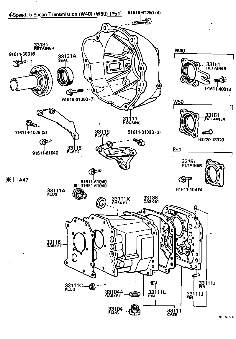  CELICA |  CLUTCH HOUSING TRANSMISSION CASE MTM