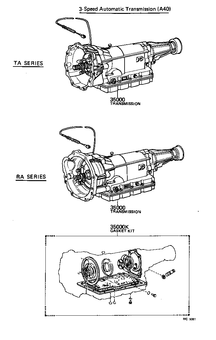  CELICA |  TRANSAXLE OR TRANSMISSION ASSY GASKET KIT ATM