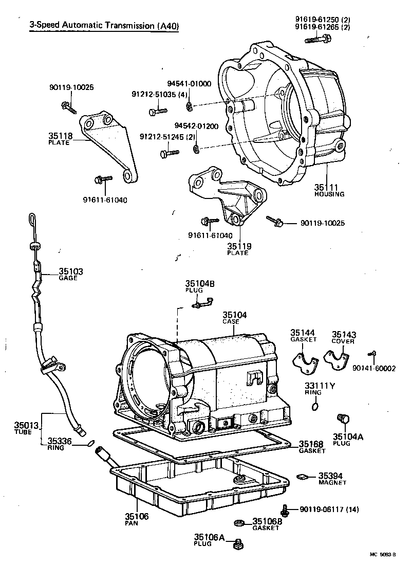  CELICA |  TRANSMISSION CASE OIL PAN ATM