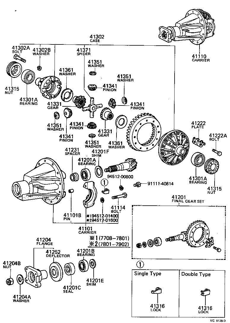  TOYOACE |  REAR AXLE HOUSING DIFFERENTIAL
