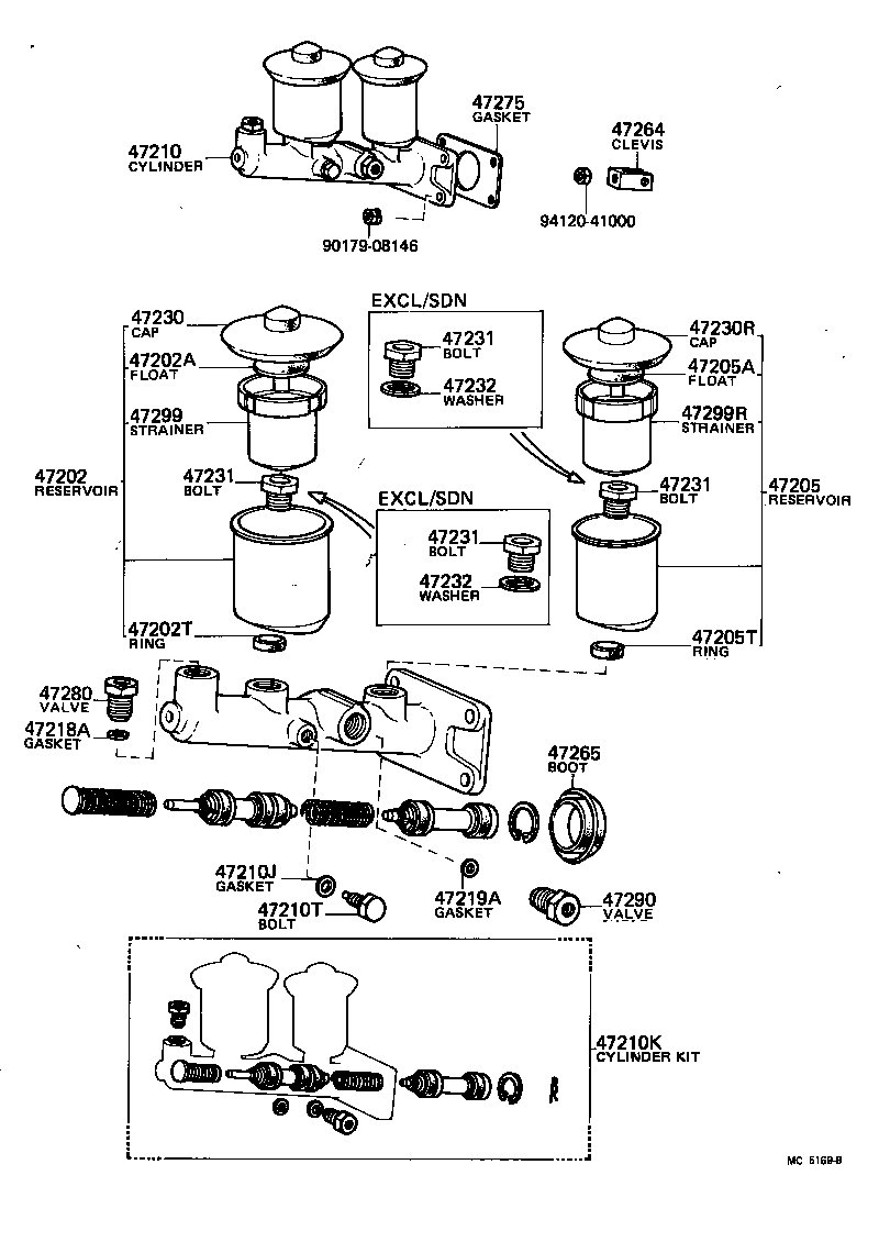  CELICA |  BRAKE MASTER CYLINDER