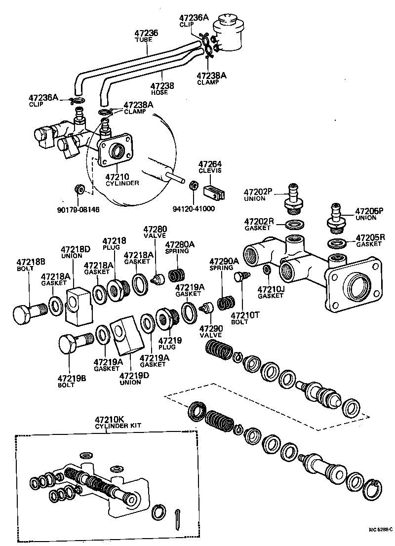  COASTER |  BRAKE MASTER CYLINDER