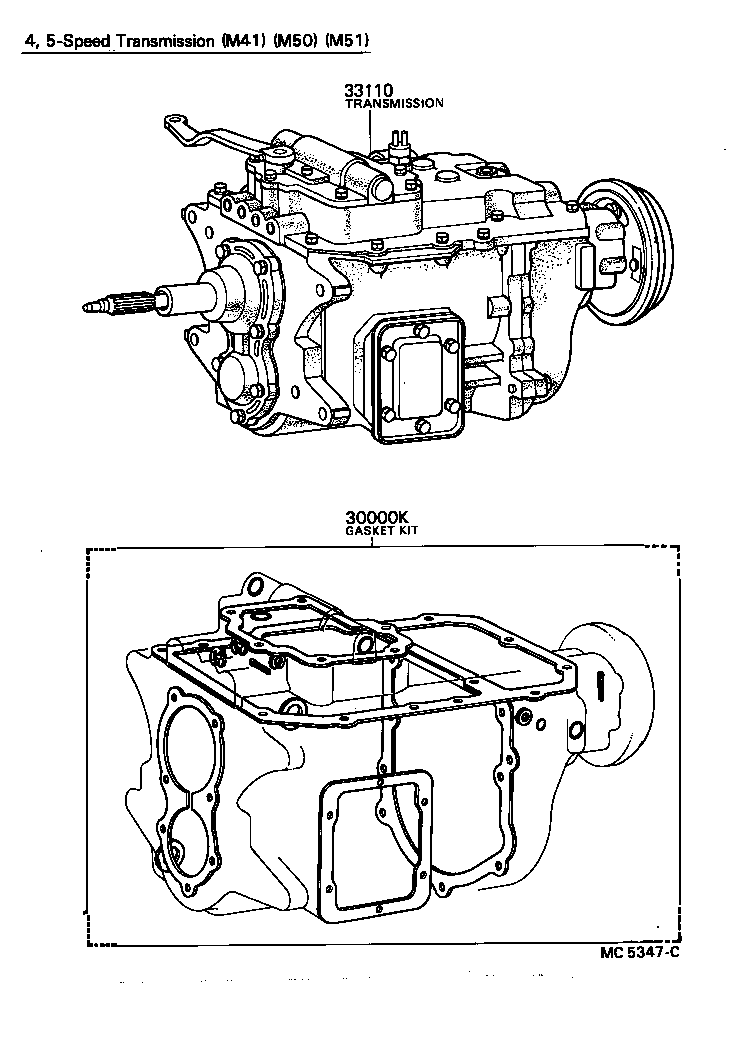  DYNA |  TRANSAXLE OR TRANSMISSION ASSY GASKET KIT MTM