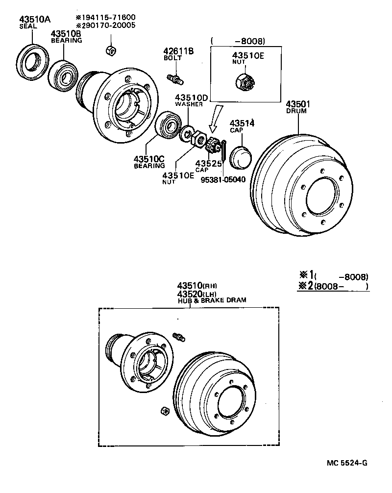  DYNA |  FRONT AXLE HUB