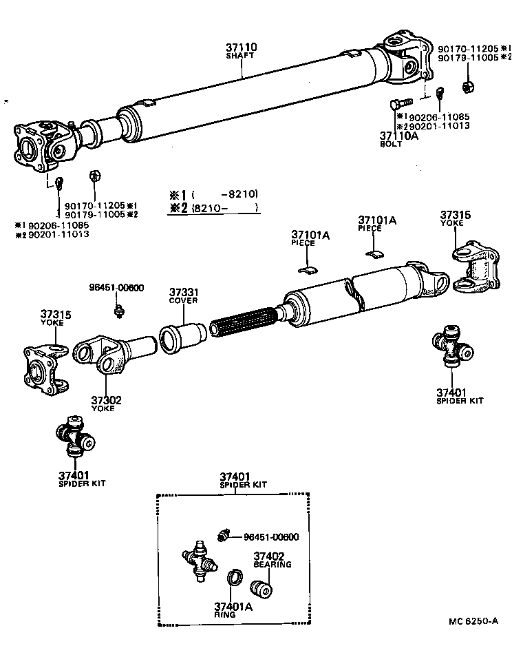  DYNA |  PROPELLER SHAFT UNIVERSAL JOINT