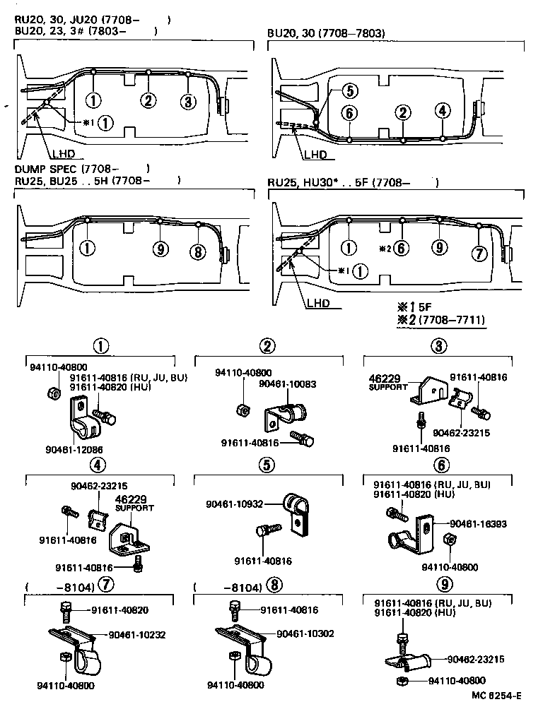  DYNA |  PARKING BRAKE CABLE