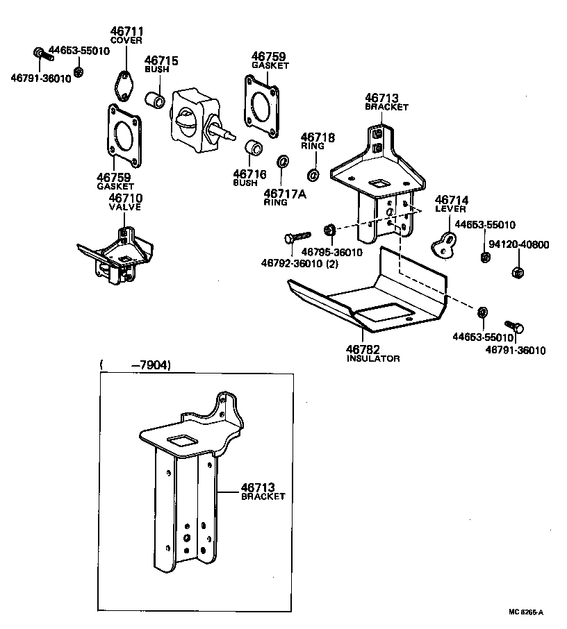  DYNA |  EXHAUST BRAKE ASSEMBLY VACUUM CYLINDER