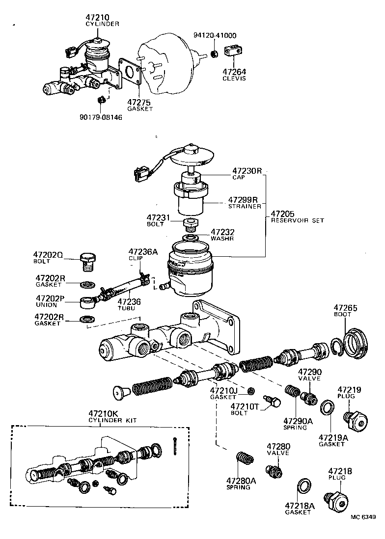  LAND CRUISER 40 45 55 |  BRAKE MASTER CYLINDER