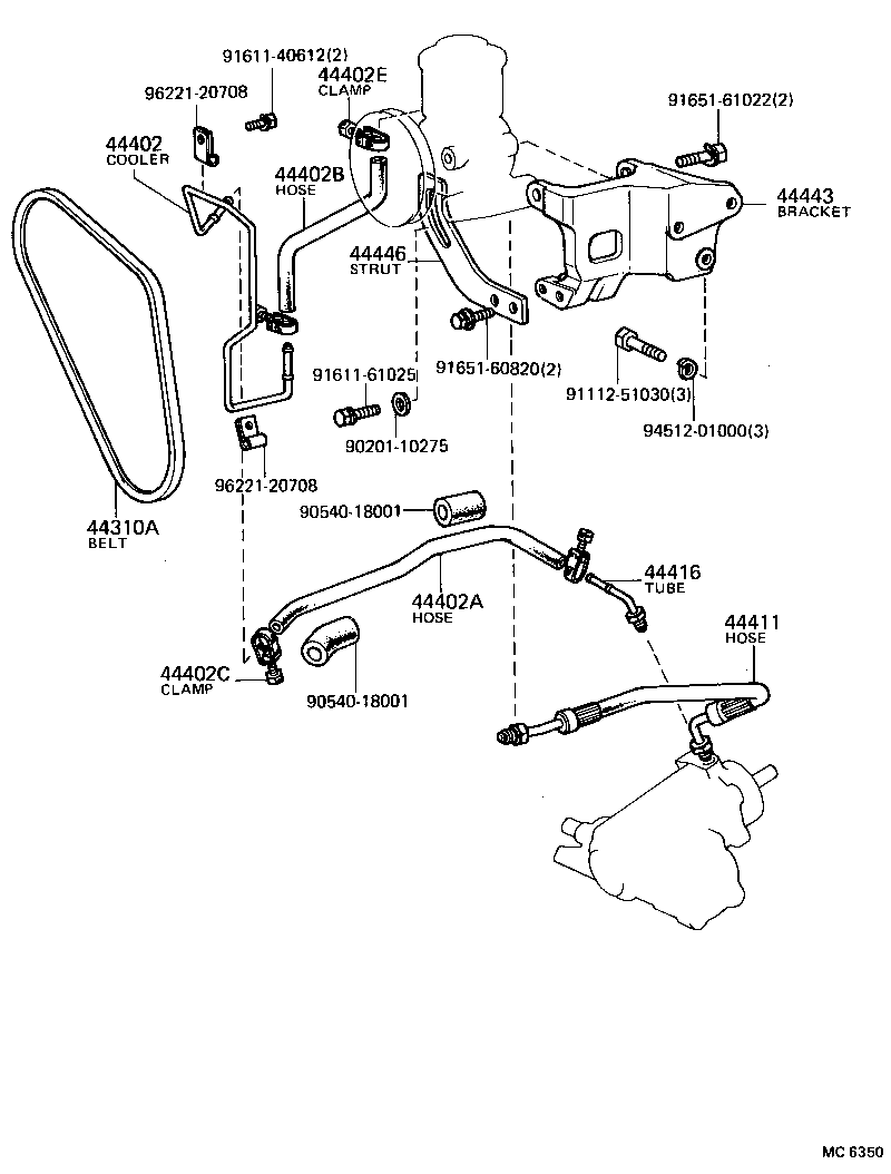  LAND CRUISER 40 45 55 |  POWER STEERING TUBE
