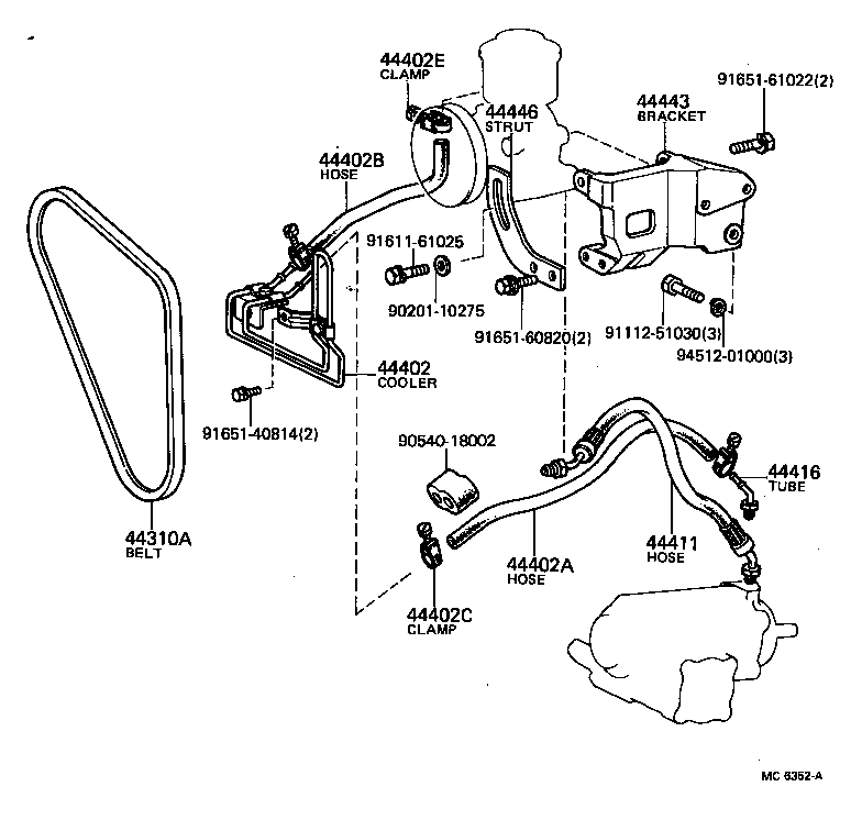  LAND CRUISER 40 45 55 |  POWER STEERING TUBE