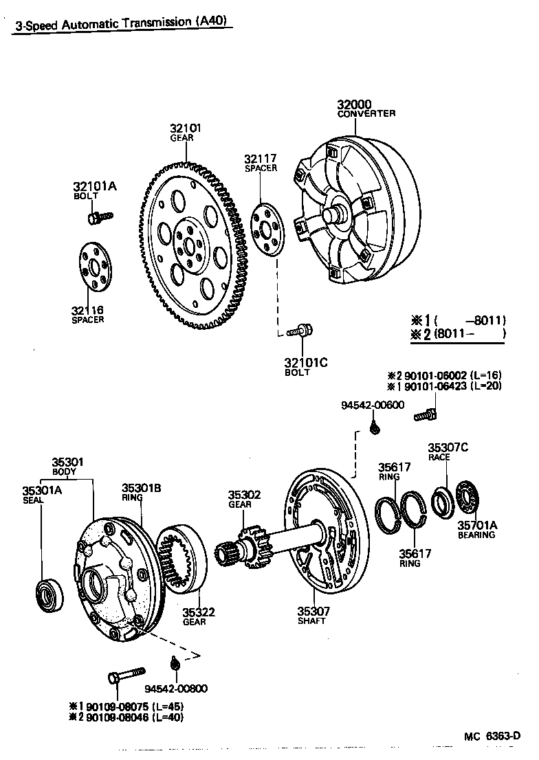  CROWN |  TORQUE CONVERTER FRONT OIL PUMP CHAIN ATM