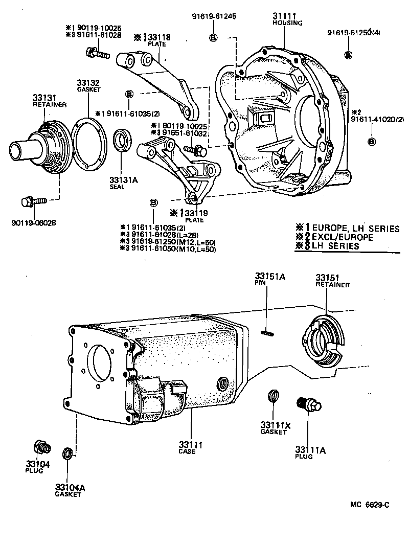  HIACE |  CLUTCH HOUSING TRANSMISSION CASE MTM