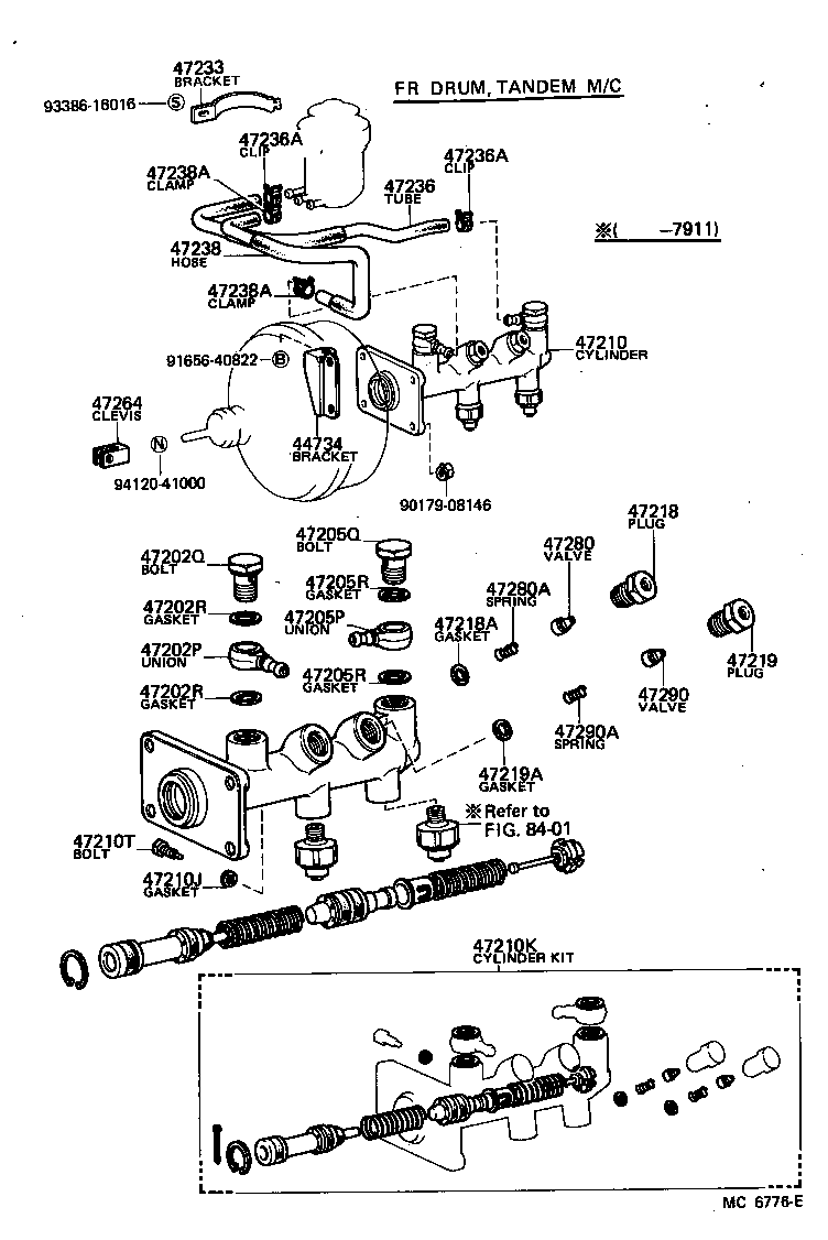  HIACE |  BRAKE MASTER CYLINDER