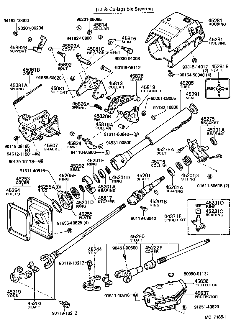  LAND CRUISER 60 |  STEERING COLUMN SHAFT