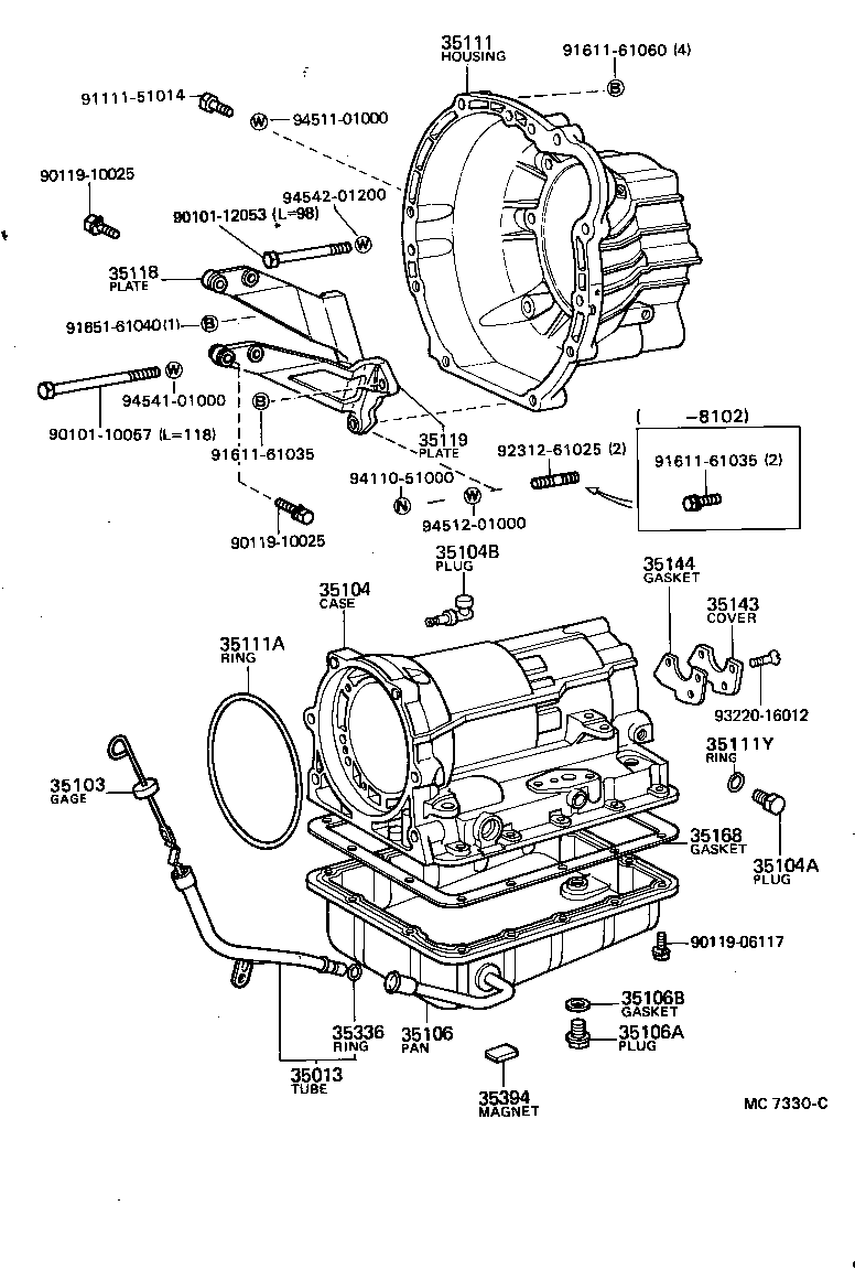 CRESSIDA |  TRANSMISSION CASE OIL PAN ATM