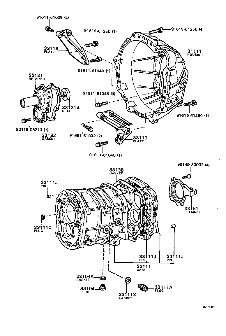  CRESSIDA |  CLUTCH HOUSING TRANSMISSION CASE MTM