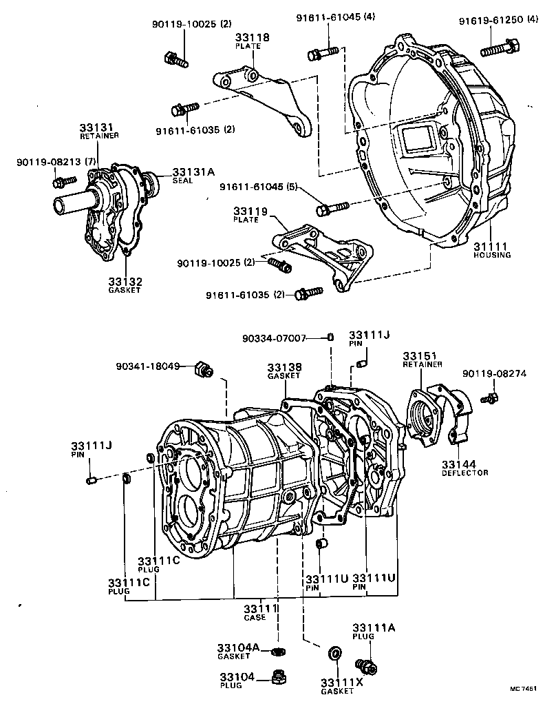  CRESSIDA |  CLUTCH HOUSING TRANSMISSION CASE MTM